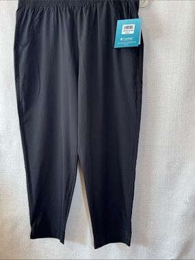 NWT Coolibar Black UPF Travel Jogger Pants Large Sun Protective Athleisure